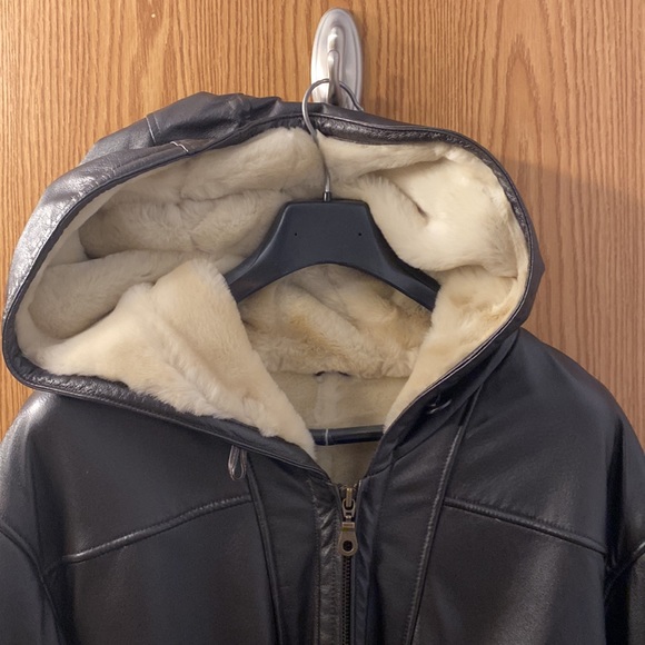 Wilsons Leather leather jacket with faux fur lining - Picture 3 of 12